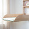 Aan de muur gemonteerde en opvouwbare luiertafel - ROBA - Natuurlijk hout - Geïntegreerde planken - Minimalistisch design