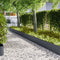 vidaXL - Grasrand - 10 - stuks - Antraciet - 100x0,5x30 - cm - Kunststof