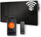 Aanbieding: Infraroodpaneel 720W - Full black - wifi of thermostaat - wand of vloer montage - 5 jaar garantie