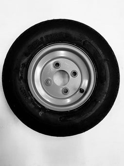 Aanhanger wiel compleet 8 inch smal - 100 * 4 (4,8 * 4,00) 62M, nieuwe band met velg
