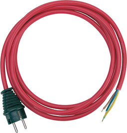 Aansluitkabels IP44 3m rood H05RR-F 3G1,5