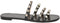 GUESS Cevan - Slippers - 4 bandjes met steentjes - Zwart