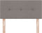 vidaXL - Hoofdbord - Met - Knopen - Taupe - 80 - cm - Stof