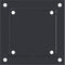 vidaXL - Spokkels - vierkant - 4 - st - 141x141 - mm - gepoedercoat - staal - antraciet
