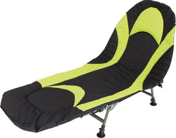 Eurotrail Kampeerbed Queen - Verstelbare rugleuning - Zwart/Lime
