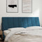 vidaXL - Hoofdbordkussen - 160 - cm - fluweel - blauw