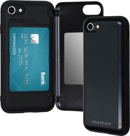 iMoshion Hoesje Geschikt voor iPhone SE (2022) / SE (2020) / 8 / 7 Hoesje Met Pasjeshouder - iMoshion Backcover met pashouder - Zwart