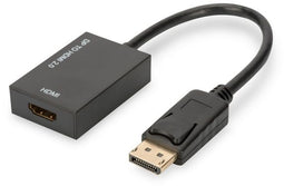 Assmann AK-340415-002-S - DisplayPort naar HDMI Adapter - 4K UHD - Zwart