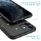 iPhone 11 Hoesje Siliconen - iMoshion Design hoesje - Zwart / Meerkleurig / Goud / Stars Gold