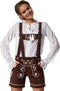 dressforfun Alpsee - Lederhose - Klassieke klederdrachtvorm met hartvormige zak - Bruin