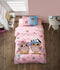 LINNICK Kinder Dekbedovertrek 100% katoen Puhu - roze 140x200cm - Tiener Dekbedovertrek 1 persoons