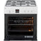 Etna FGV561WIT - Gas/Electro Fornuis - 4 Kookzones 65L Oven - Wit