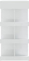 vidaXL - Bartafel - met - opbergrek - 100x50x101,5 - cm - hoogglans - wit