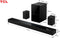 TCL Q85H - Soundbar - 7.1.4 kanaals Dolby Atmos en DTS:X - Draadloze subwoofer (2 stuks)