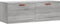 vidaXL - Wandkast - 100x36,5x35 - cm - bewerkt - hout - grijs - sonoma - eikenkleurig