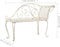 vidaXL - Chaise - longue - 128 - cm - metaal - antiekwit