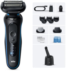 Braun 52-B7650cc - Elektrisch scheerapparaat - 3 Flex-scheerbladen - Blauw