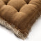 Dutch Decor - BURTO - Stoelkussen van gewassen katoen Tobacco Brown 40x40 cm - bruin - Zitkussen