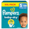 Pampers Baby-Dry Luiers Maat 5 (11-16kg) - 128 stuks