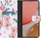 iMoshion Hoesje Geschikt voor Samsung Galaxy A72 Hoesje Met Pasjeshouder - iMoshion Design Softcase Bookcase - Meerkleurig / Blossom Watercolor