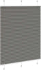 vidaXL - Plissé - rolgordijn - 105x150 - cm - stofbreedte - 104,4 - cm - antraciet