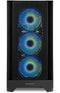 NOX Hummer Plasma - Midi Tower PC - 3x 120 mm ventilatoren - Zwart