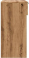 vidaXL - Wandtafel - 90x36x75 - cm - bewerkt - hout - artisanaal - eikenkleurig