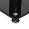 vidaXL - Luidsprekerstandaards - 2 - st - 1 - pijler - gehard - glas - zwart