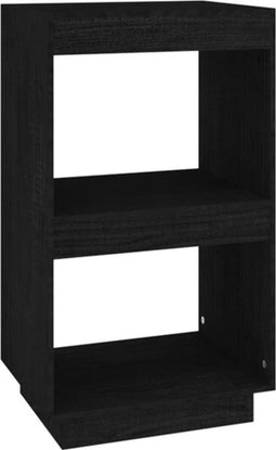 vidaXL - Boekenkast - 40x35x71 - cm - massief - grenenhout - zwart