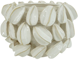 ESPRIT Middenstuk - Decoratieve figuren - Handgemaakt Keramiek 30 x 30 x 19 cm - Wit Groen Beige