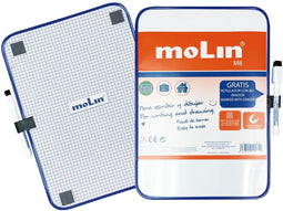 Molin - Magnetisch bord - A4 dubbelzijdig - Wit