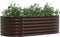 vidaXL - Tuin - Verhoogd - Bed - Bruin - 160x80x44 - cm - Gegalvaniseerd - Staal