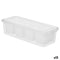 Organiser voor de koelkast Kinvara 02 1066 Wit Transparant 37,5 x 9 x 14,3 cm