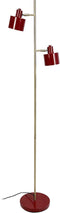Dyberg Larsen Ocean - Vloerlamp - Verstelbare kap - Donkerrood/Messing