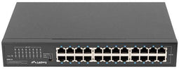 Lanberg RSGE-24 - Unmanaged Switch - 24x Gigabit Ethernet - Zwart