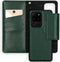 Selencia Hoesje Geschikt voor Samsung Galaxy S20 Ultra Hoesje Met Pasjeshouder - Selencia Surya 2-in-1 Uitneembare Vegan Lederen Bookcase - Groen