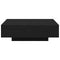 vidaXL - Salontafel - Zwart - Eiken - 100x100x31 - cm - Gelaagd - Hout