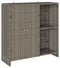 vidaXL - Opbergkast - Grijs - 100x36x102 - cm - Riet