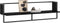 vidaXL - Wandschap - met - stang - 100x25x30 - cm - zwart