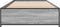 vidaXL - Bedframe - bewerkt - hout - en - metaal - grijs - sonoma - eiken - 90x190 - cm