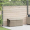 vidaXL - Tuinbox - 110x50x58 - cm - poly - rattan - lichtgrijs