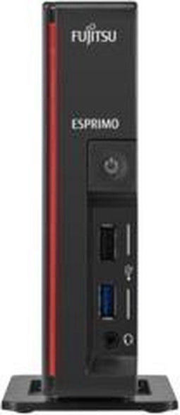 Fujitsu ESPRIMO G558 - Mini PC - Intel® Core™ i5-8500 8 GB DDR4 256 GB SSD Windows 10 Pro - Zwart Rood