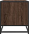 vidaXL - Tv-meubel - 91x40x46 - cm - bewerkt - hout - metaal - bruin - eikenkleur