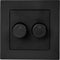 DUO Dimmer Afdekplaat | Matzwart | ION INDUSTRIES