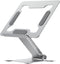 Gembird NBS-D1-03 - Opvouwbare aluminium notebookstandaard - Traploze hoogteverstelling - Zilver