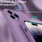 Lunso - Geschikt voor iPhone 15 Pro Max - Hoesje Flexibel silicone Backcover - Paars