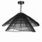 Mica Decorations Hanglamp Feron - 55x55x31 cm - Ijzer - Zwart
