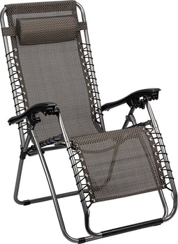Abbey Camp Relaxstoel - Verstelbaar - Inklapbaar - Grijs - Antraciet