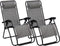 Abbey Campingstoel - Chaise Longue IV - Set van 2 - Grijs