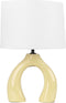 ABBIE - Tafellamp - Geel - Keramiek